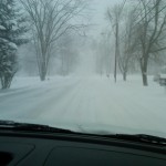 This is what the ride to work looked like.