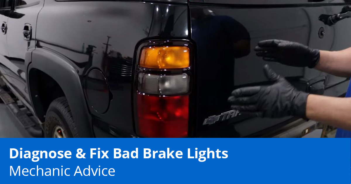 Mechanic Showing Brake Lights Not Working