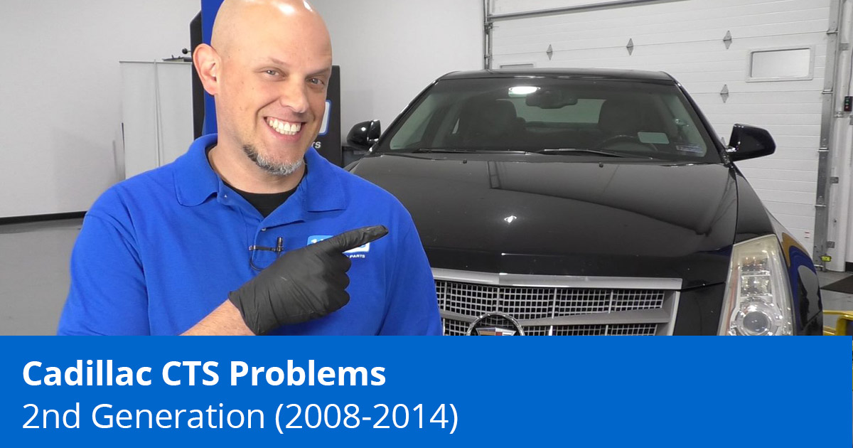 Pointing to a Cadillac CTS to point out its common problems