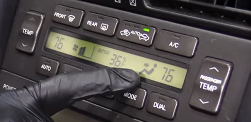 Pressing the mode button on 97-05 Lexus GS 300 HVAC controls