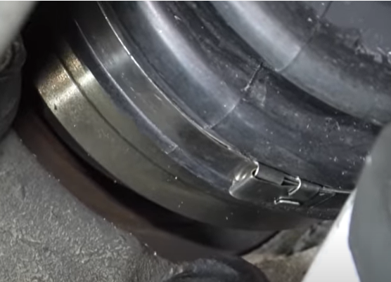 Reluctor wheel location on wheel hub assembly (behind CV axle)