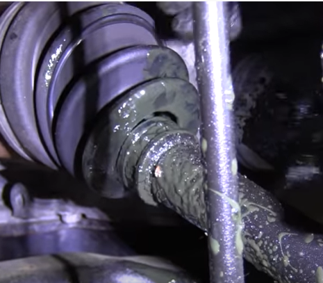 A CV Axle Boot Leaking