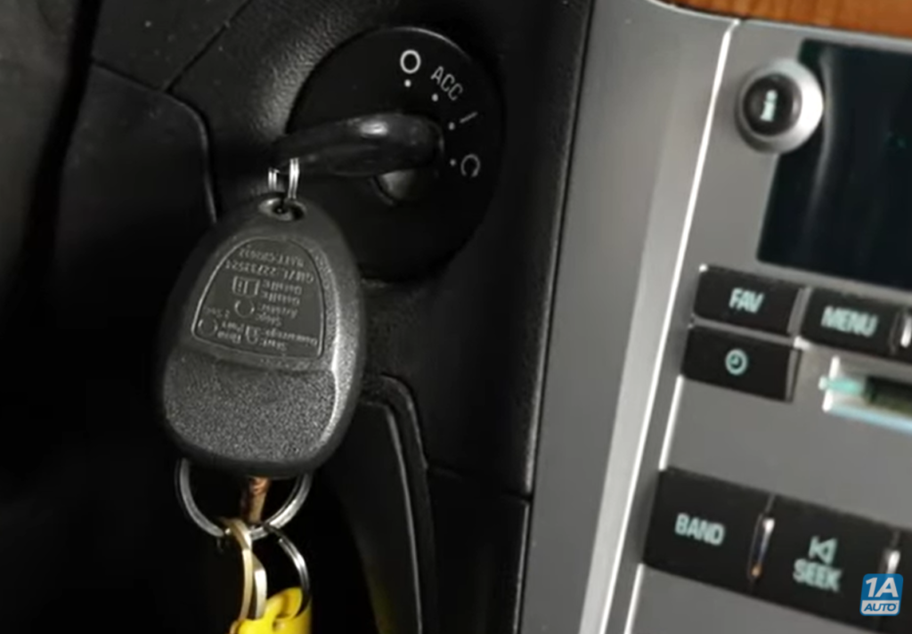 Key in the ignition
