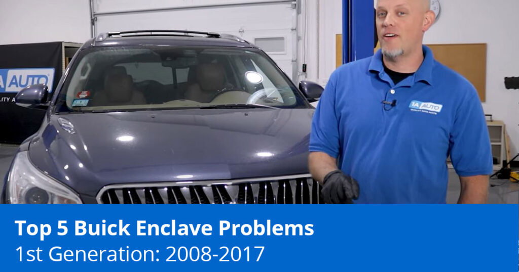 Mechanic showing Buick Enclave problems