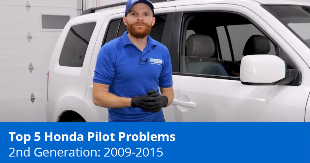 Mechanic showing Honda Pilot Common Problems