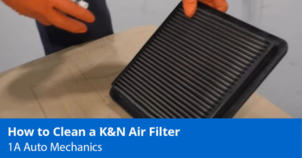 how to clean a k and n air filter