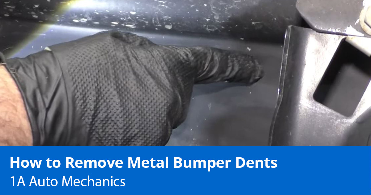 How to Get a Dent out of a Metal Bumper - Expert Advice - 1A Auto