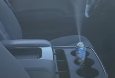 Aerosol interior car odor eliminator