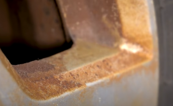 Rust on an aluminum wheel