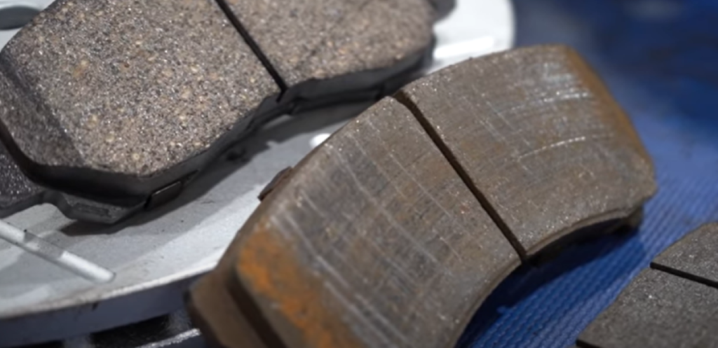 Ceramic and semi-metallic brake pads